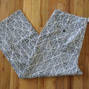 Soft Surroundings Geometric Print Crop Pants Sz 14